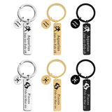 Personalized 12 Constellation Steel Keychain Engraved Name Phone Number