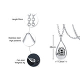 Pet Ash Necklace with Photo Stainless Steel Pendant Urn Cremation Jewelry