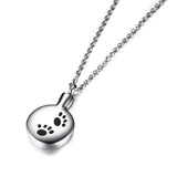 Stainless Steel Pet Ashes Container Necklace