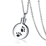 Stainless Steel Pet Ashes Container Necklace