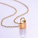 PadLock Cremation Jewelry for Ashes Urn Pendant Necklace for Human