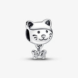 Cat & Bow Charm for Bracelet & Bangle Pendant