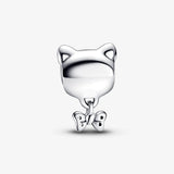 Cat & Bow Charm for Bracelet & Bangle Pendant