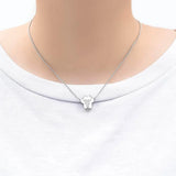 Pet Paw Print Cremation Jewelry Necklace Keepsake Pendant