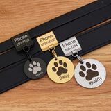 Custom Pet Collar with Name - Adjustable for Small to Medium Pets
