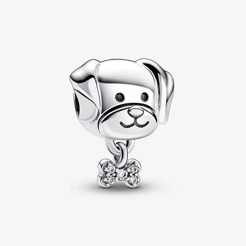 Pet Dog & Bone Charm for Bracelet & Bangle Pendant