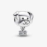 Pet Dog & Bone Charm for Bracelet & Bangle Pendant