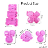 DIY Pet Hanging Tag Resin Mold Keychain Crafts