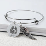 Pet Memorial Bracelet Photo Memory Charm Bracelet Pet Portrait
