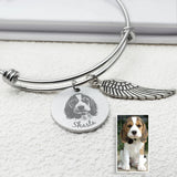 Pet Memorial Bracelet Photo Memory Charm Bracelet Pet Portrait