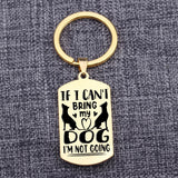 Dog Loss Sympathy Keychain - Engraved Stainless Steel Jewelry