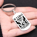 Dog Loss Sympathy Keychain - Engraved Stainless Steel Jewelry