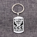 Dog Loss Sympathy Keychain - Engraved Stainless Steel Jewelry