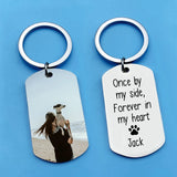 Pet Memorial Keychain Dog Cat Loss Gift Custom Dog Photo Key Holder Dog ID Tag