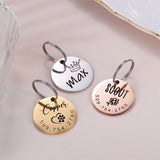 Customizable Pet Nameplate ID Card for Dogs, Gender Anti-lost Pendant