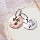 Customizable Pet Nameplate ID Card for Dogs, Gender Anti-lost Pendant
