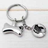 Pet Memorial Keychain with Cremation Urn Ashes Keyring