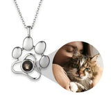 Personalized Pet Photo Necklace for Girls - Custom Dog Cat Memorial Jewelry