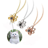 Personalized Pet Photo Necklace for Girls - Custom Dog Cat Memorial Jewelry