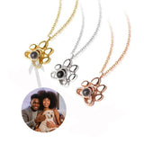 Personalized Pet Photo Necklace for Girls - Custom Dog Cat Memorial Jewelry