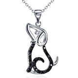 Pet Puppy Micro Pendant S925 Sterling Silver Necklace