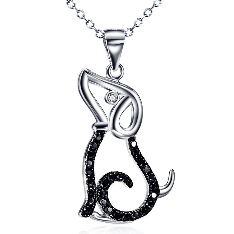 Pet Puppy Micro Pendant S925 Sterling Silver Necklace