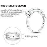 Cat Ring 925 Sterling Silver Women Anniversary Diy Jewelry