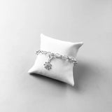Flower Rose Daisy Charms Pendant 925 Sterling Silver Romantic Gift