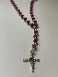 Personalized Petals Thorns Rosary Necklace with Beads
