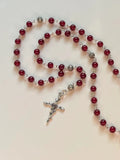 Personalized Petals Thorns Rosary Necklace with Beads