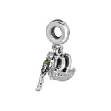 Peter Pan Charm Boat Dangle Beads Sterling Silver DIY Bracelets