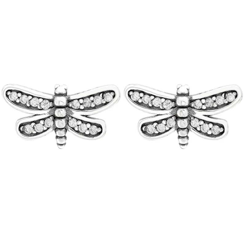 Dragonfly Clusters Droplets Infinity Love Earrings