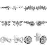 Dragonfly Clusters Droplets Infinity Love Earrings