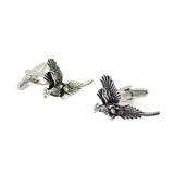 Antique Silver Pheasant Bird Cuff Links - Father's Day Gift