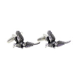 Antique Silver Pheasant Bird Cuff Links - Father's Day Gift