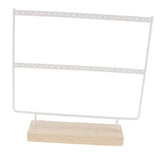 Phenovo Wooden Earrings Organizer Holder Stand Necklaces Jewelry Display