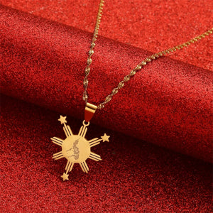Map Flag Pendant & Necklaces Pilipinas Jewelry Filipino