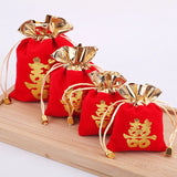 Phnom Penh Red Jewelry Bag Buddha Pearl Blessing Bag