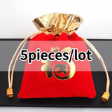 Phnom Penh Red Jewelry Bag Buddha Pearl Blessing Bag