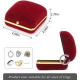 Phnom Penh Velvet Jewelry Box - Ring Bracelet Necklace Pendant Storage