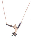 Phoenix Bird Necklace Pendant 925 Sterling Silver Jewelry