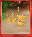 Phoenix Ring Necklace Earrings Set