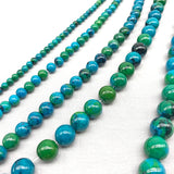 Phoenix Stone Round Beads Chrysocolla Loose Ball DIY Bracelet Jewelry Making
