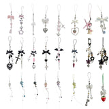 Crystal Jellyfish Charm Strap Keychain - Kawaii Cute Phone Chain