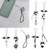 Crystal Jellyfish Charm Strap Keychain - Kawaii Cute Phone Chain