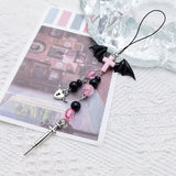 Crystal Jellyfish Charm Strap Keychain - Kawaii Cute Phone Chain