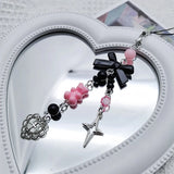 Crystal Jellyfish Charm Strap Keychain - Kawaii Cute Phone Chain