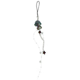 Crystal Jellyfish Charm Strap Keychain - Kawaii Cute Phone Chain