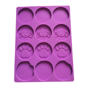 Epoxy Resin Mold Love Dog Paws Bones DIY Mold