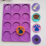 Epoxy Resin Mold Love Dog Paws Bones DIY Mold